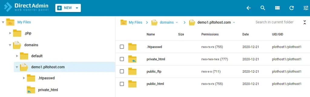 مدیریت و ویرایش فایل‌ها در دایرکت ادمین
