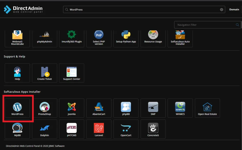 softaculous-directadmin