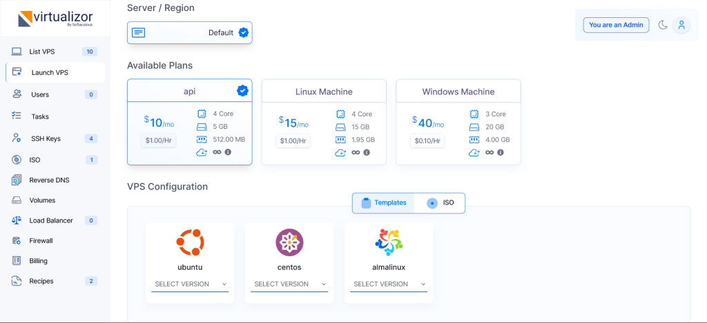 virtualizor-enduser-panel